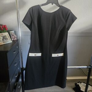 Tommy Hilfiger Black Dress with White Details
